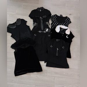 KILLSTAR Lot of 7 Goth Punk Clothes Size Medium VGUC
